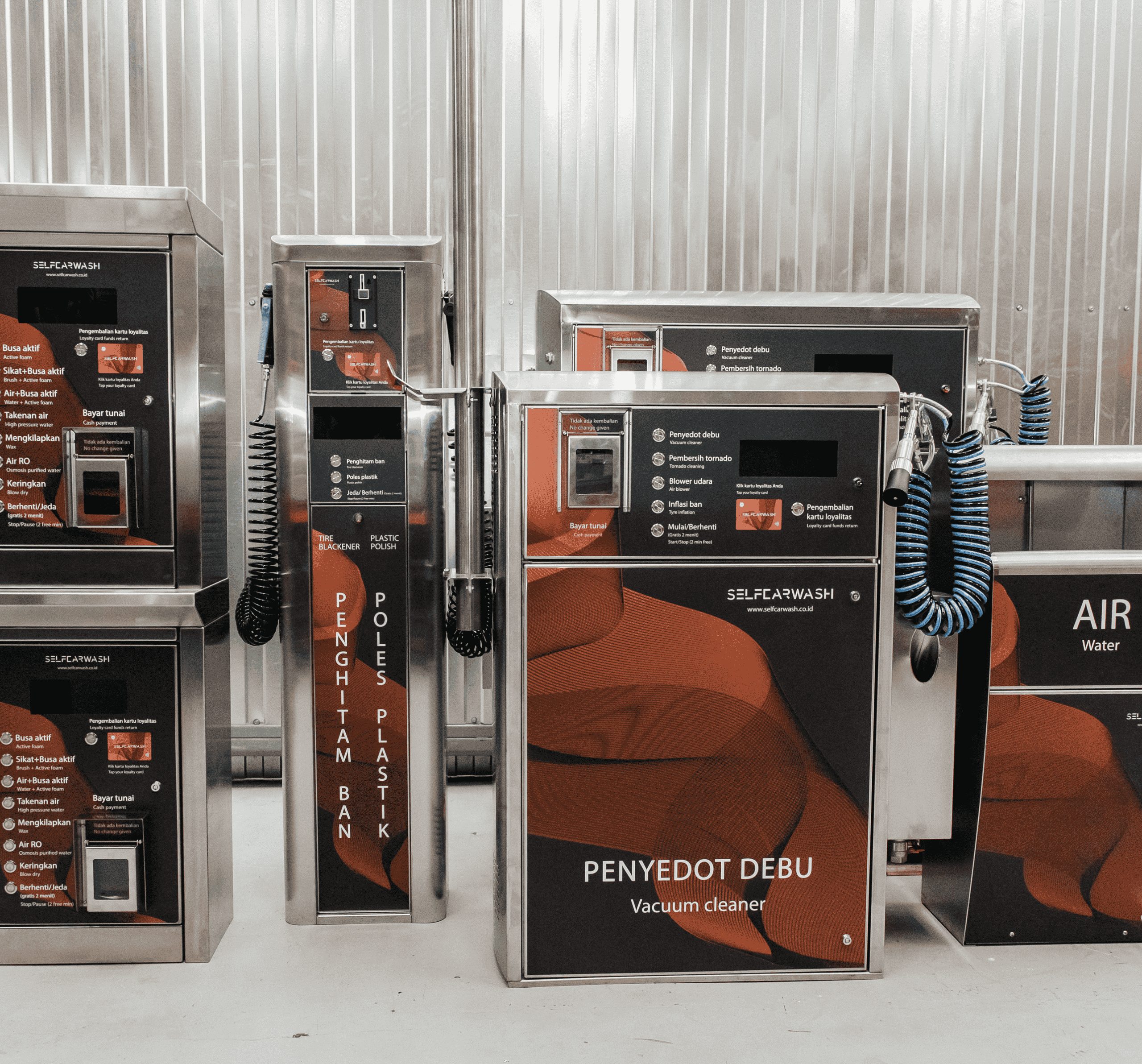 Pemasok mesin self service car wash terlengkap untuk paket usaha dan instalasi di Bali.